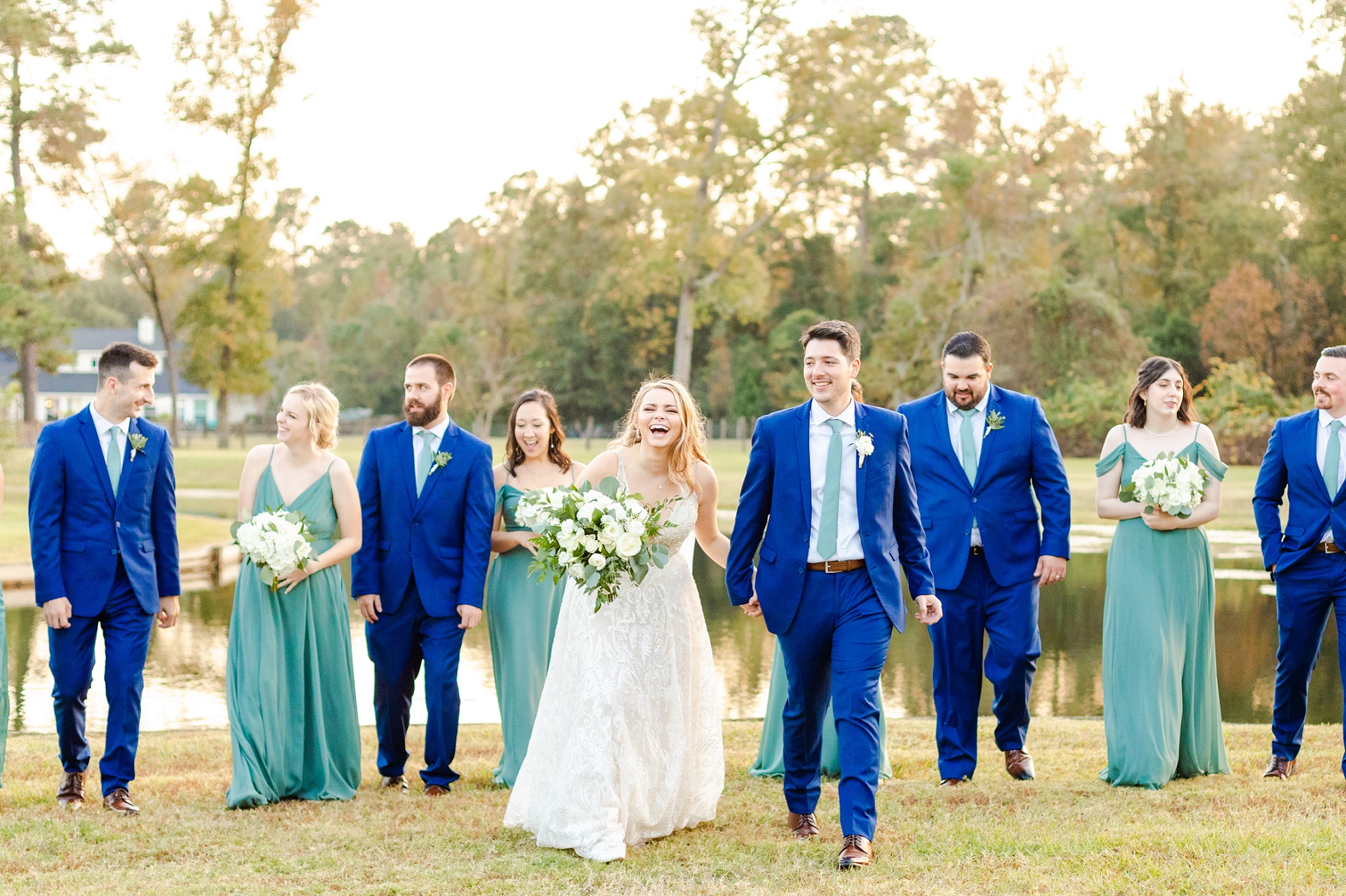 Outside bridal party